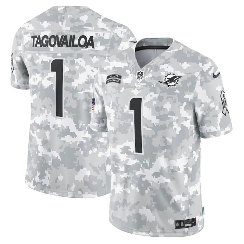 Men Miami Dolphins #1 Tagovailoa Nike Arctic Camo 2024 Salute to Service Limited NFL Jersey->indianapolis colts->NFL Jersey